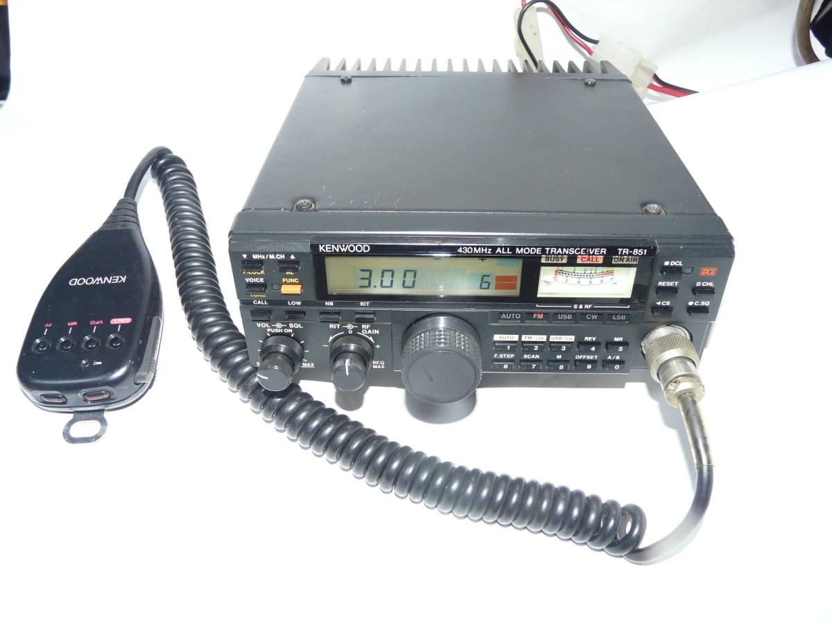 ☆ KENWOOD ケンウッド 430MHz オールモード TR-851D ハイパワー 機 マイク付中古動作品_3