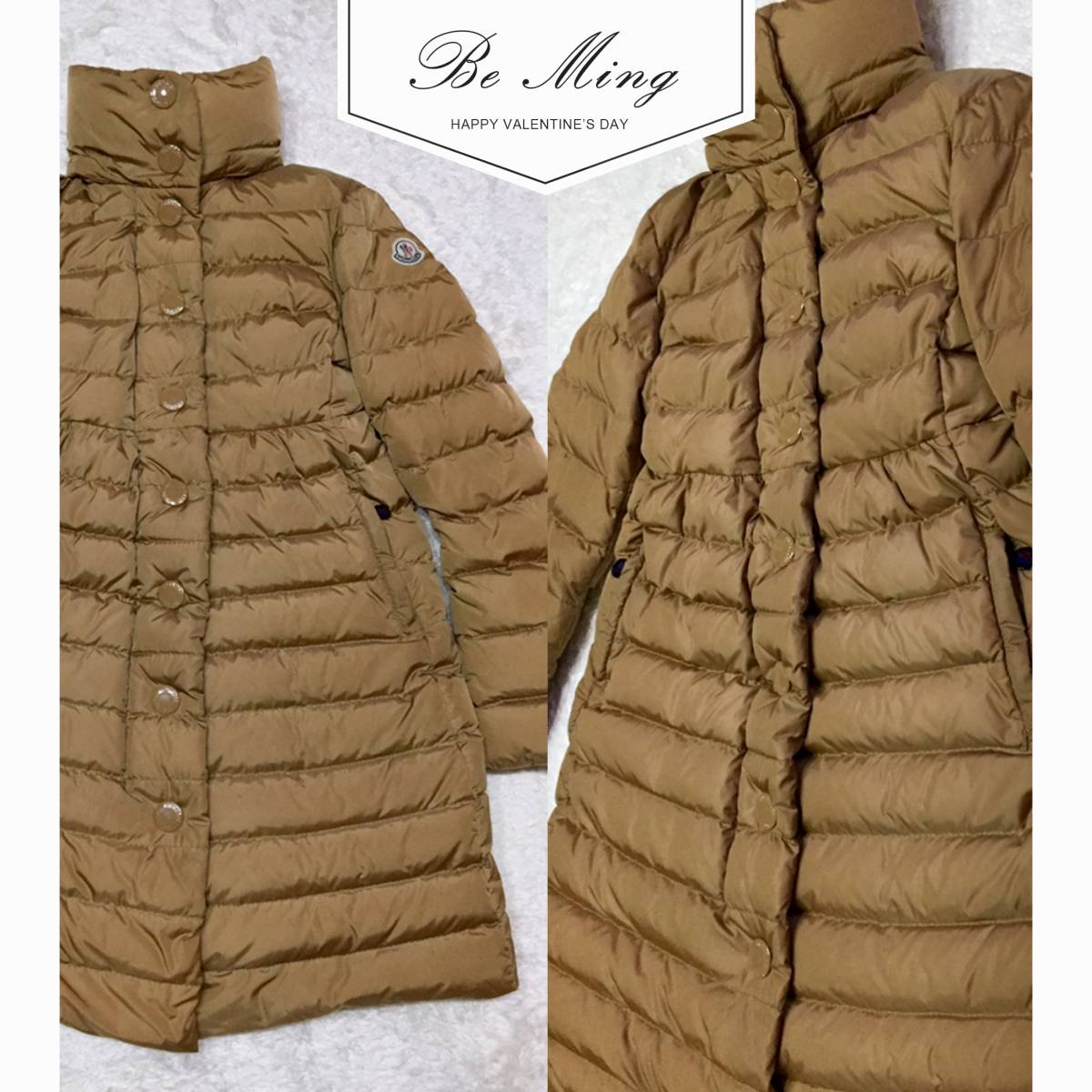 MONCLER モンクレール＊JURA シャンパンゴールド 腕ワッペン Aライン 