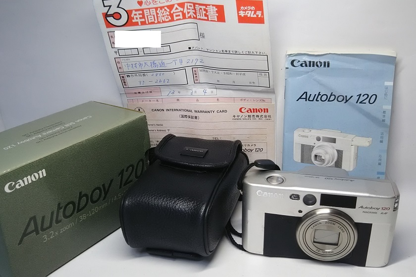 ☆良品☆キャノンCANON autoboy120 フィルムカメラ ワンオーナー品
