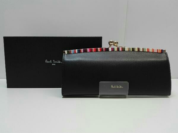 Smith Paul 長財布 ブラック ポールスミス - 美品 美品Paul ラウンド 
