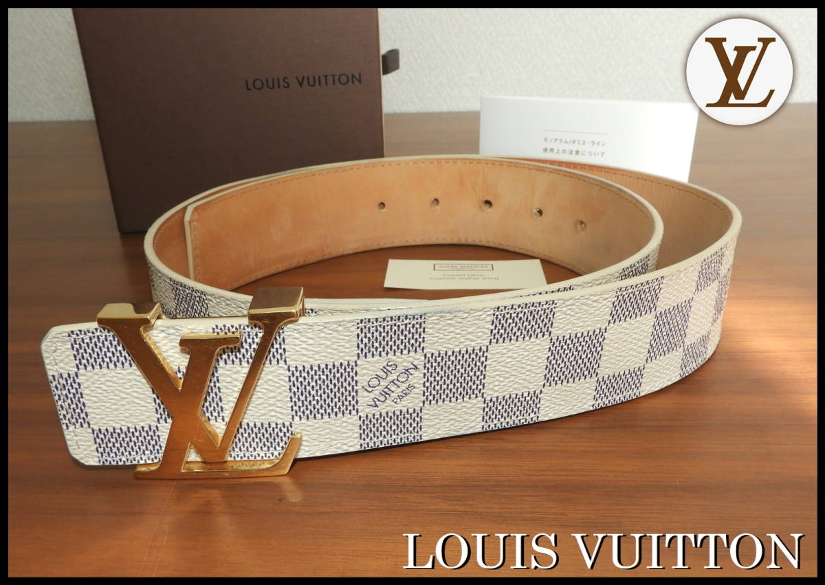 ダミエ ベルト ルイヴィトン LV LOUIS VUITTON ホワイト 【公式通販】