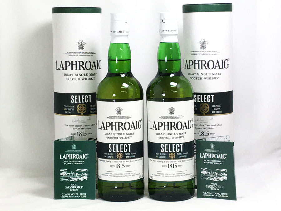 2-1 未開封！2本セット！ラフロイグ セレクト 700ml 40% 箱付き LAPHROAIG SELECT