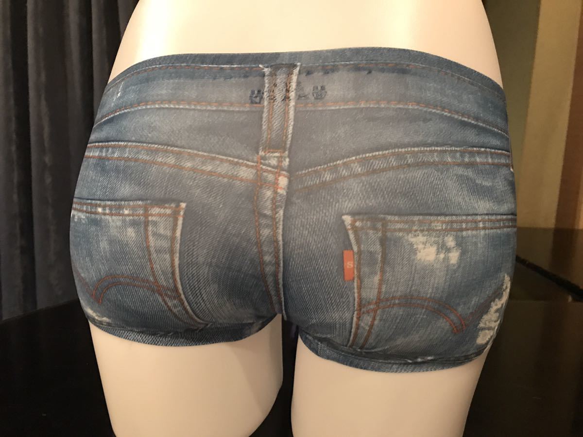 148 1 超セクシー 新作 メンズシースルー デニム風 竿付きパンツ ブルー エロ可愛い コスプレ フェチ ゲイ 女装 Mサイズ 売買されたオークション情報 Yahooの商品情報をアーカイブ公開 オークファン Aucfan Com