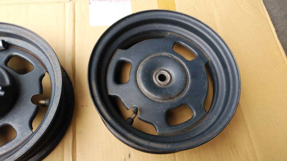 AF58 ズーマー ホンダ 前後セット HONDA ホイールセット ※リアタイヤ