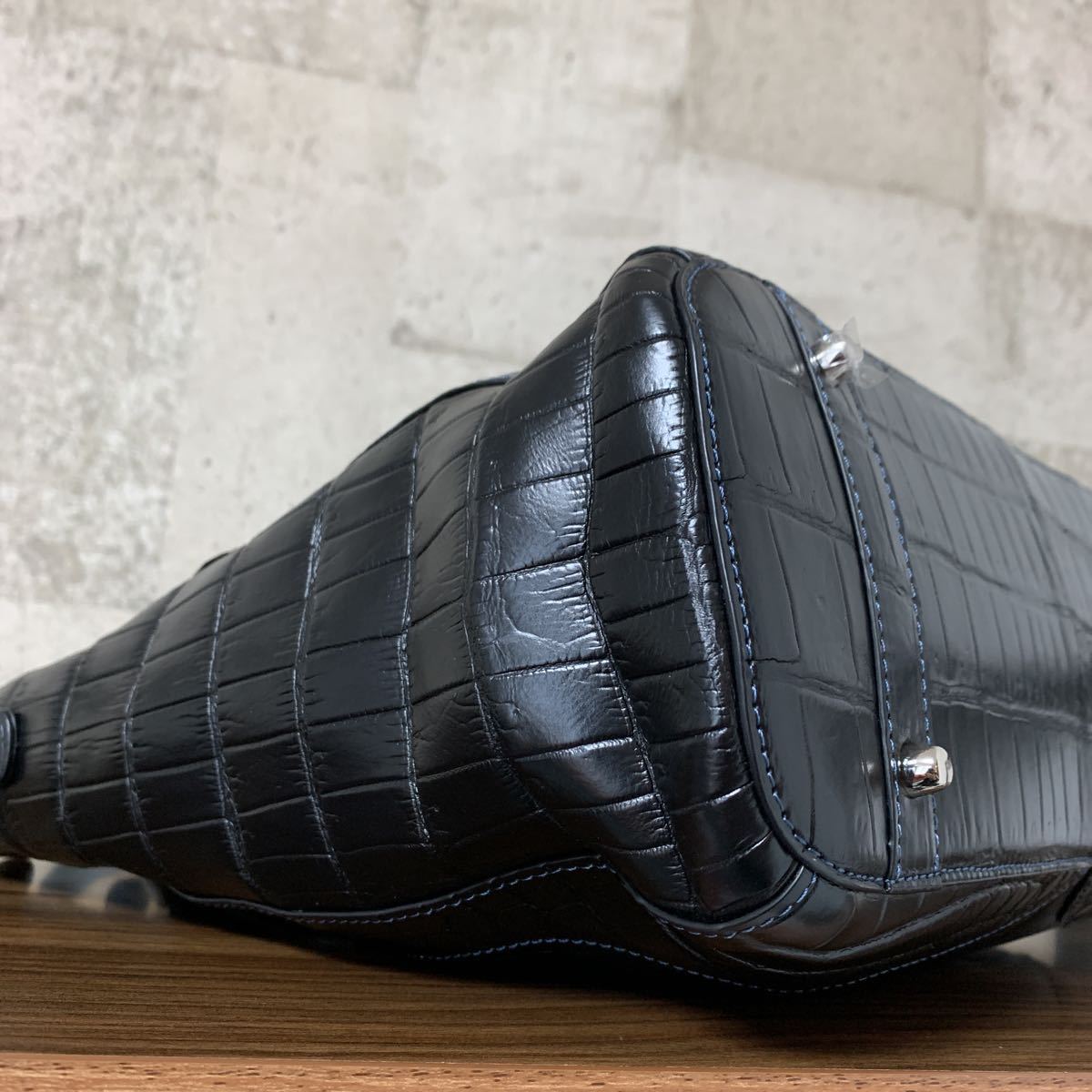 【美品】マームエレガンスクロコダイルハンドバッグ 新品 定価495,000円 Ma'am ELEGANCE マームエレガンス 最高級