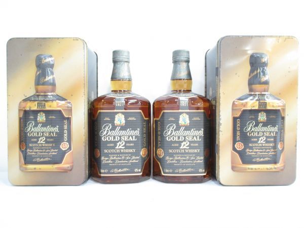 古酒 2本セット Ballantine's バランタイン 12年 GOLD SEAL ゴールド