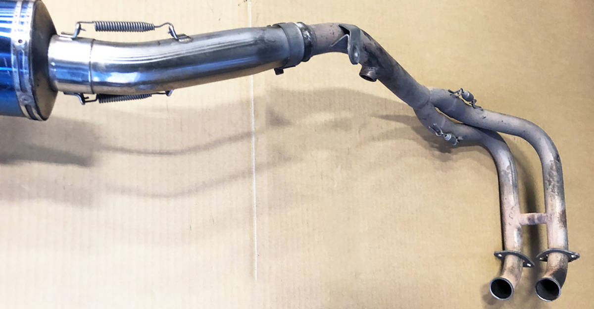 中古 R’S-GEAR KAWASAKI NINJA250R(～’12/EX250KE）チタンスリップオンマフラー フルエキゾースト JMCA1110089005 Ninja ニンジャ_3