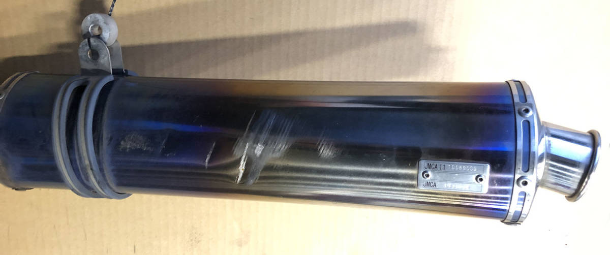 中古 R’S-GEAR KAWASAKI NINJA250R(～’12/EX250KE）チタンスリップオンマフラー フルエキゾースト JMCA1110089005 Ninja ニンジャ_5