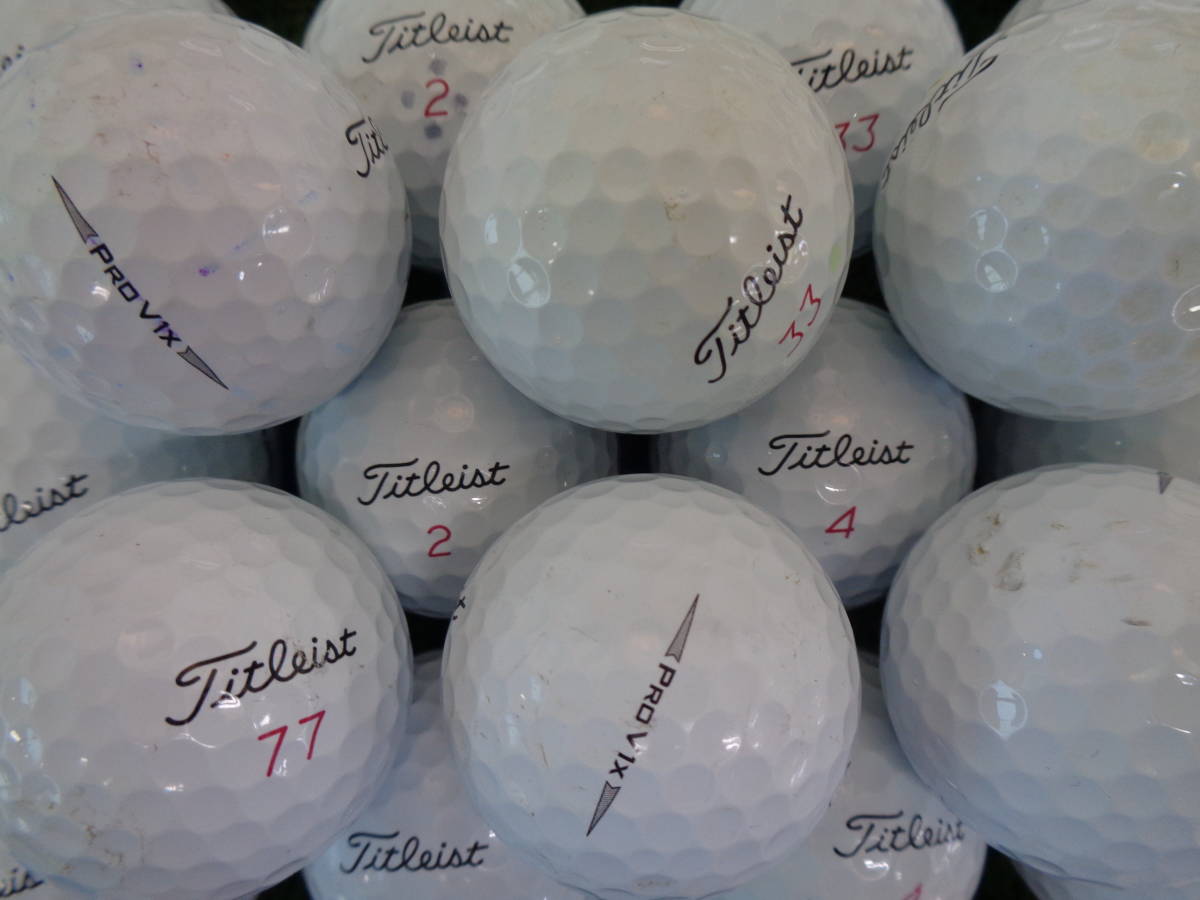 タイトリスト V1x PRO ホワイト Pro ロストボール | Titleist プロ ボール V1X 年代混合 V1 0 ゴルフボール (プロV1x