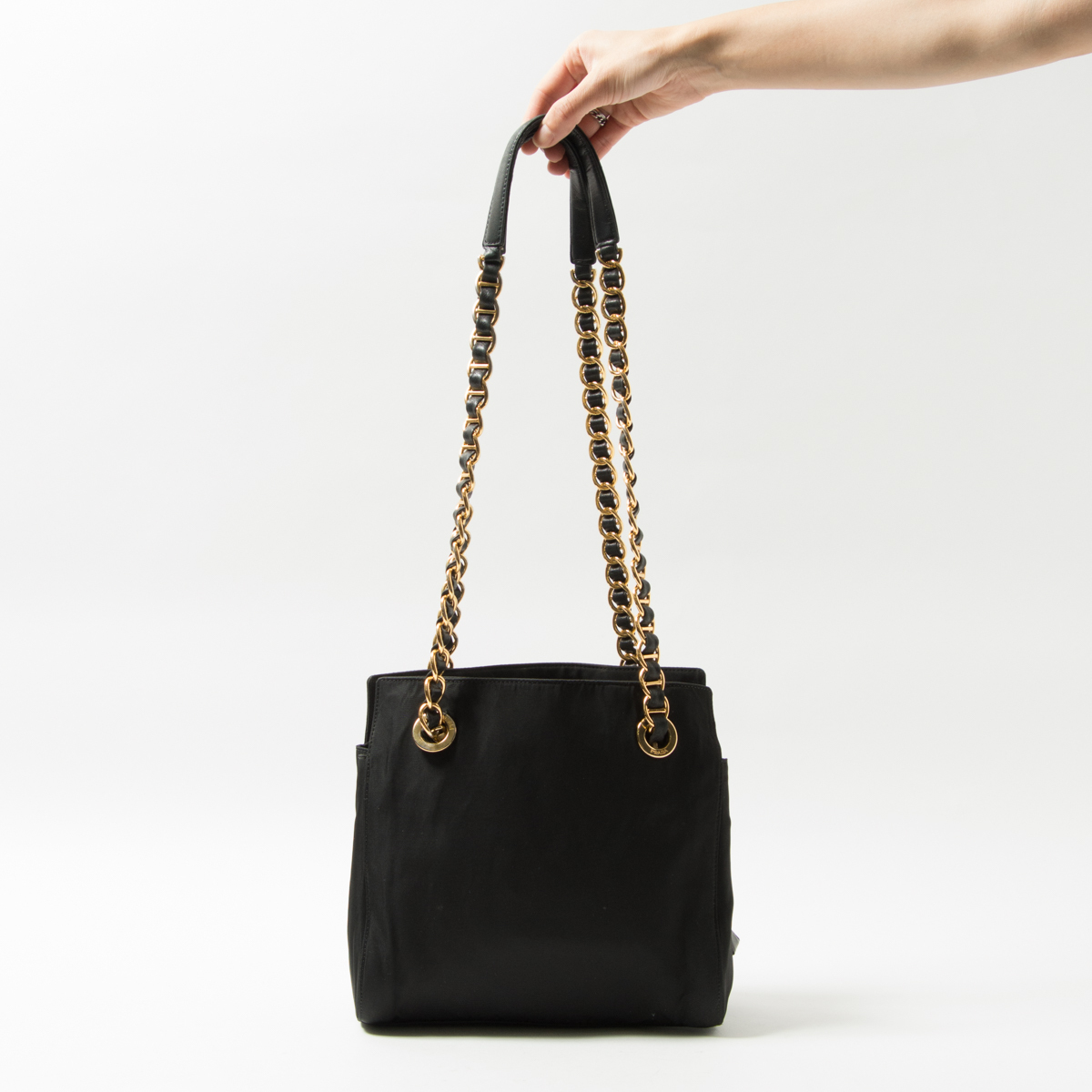 1円スタート】大人気 PRADA チェーン ショルダーバッグ ハンド 3層式