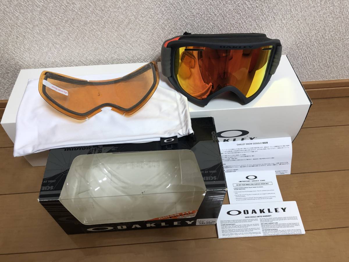 【大得価，正規品】 OAKLEY オークリー O FRAME 2.0 XL 純正交換レンズ付属 Fire&Pres ASIAN FIT ANTI-FOG 国内正規品 同様(オークリー)｜売買されたオークション情報、yahooの商品情報をアーカイブ公開 - オークファン ゴーグル