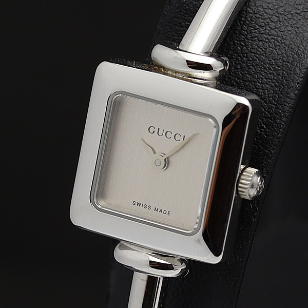 1円☆稼動◎良品【GUCCI/グッチ】1900L 保証書付 バングルウォッチ