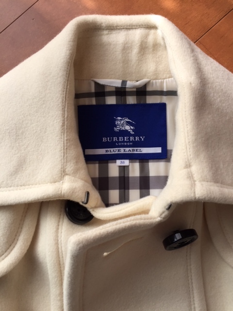 BLUE BURBERRY バーバリーブルーレーベル LABEL LABEL（ダッフルコート