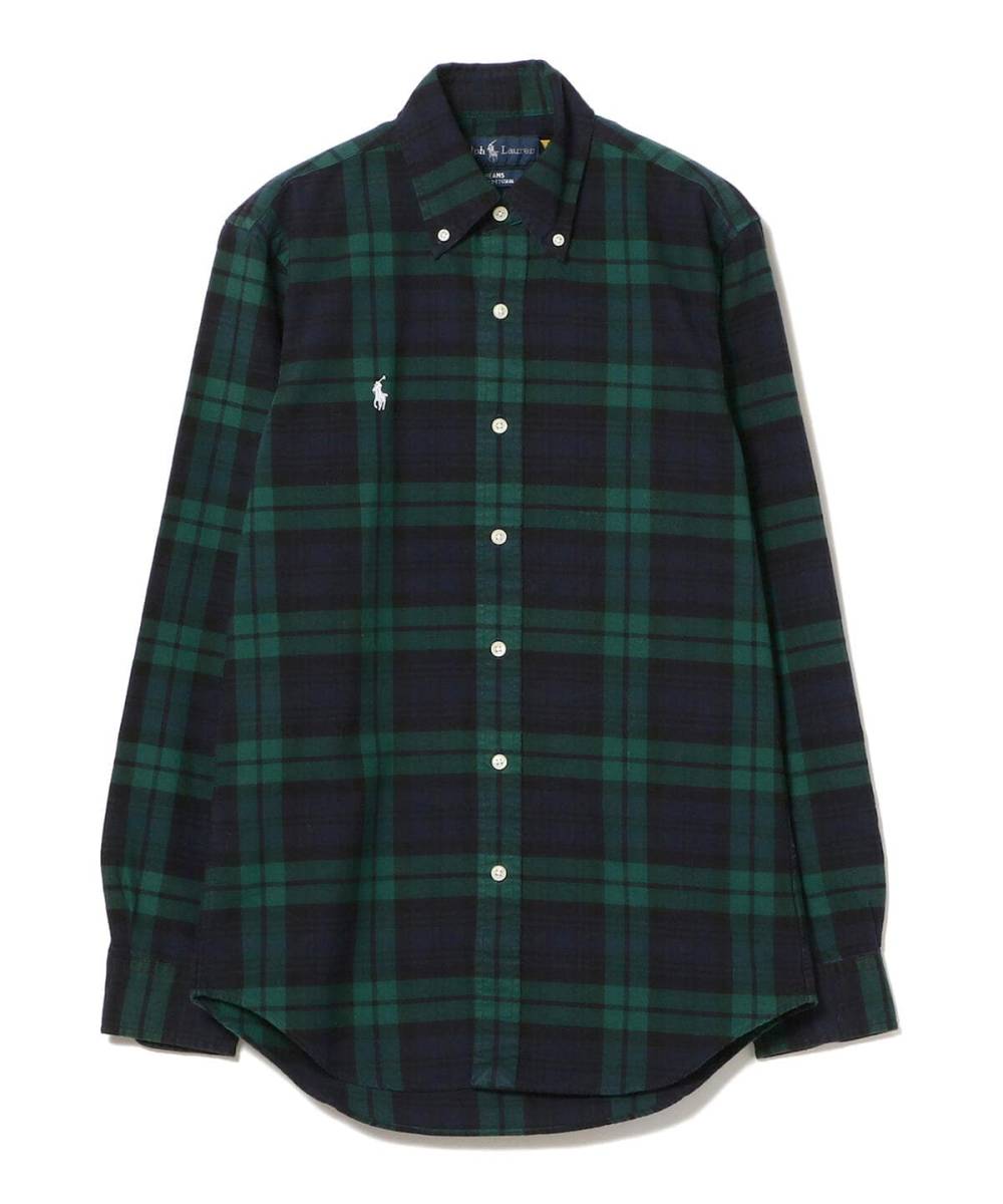 POLO RALPH LAUREN for BEAMS オックスフォード ボタンダウン シャツ XL ポロ ラルフローレン 別注 ビームス BDシャツ ブラックウォッチ