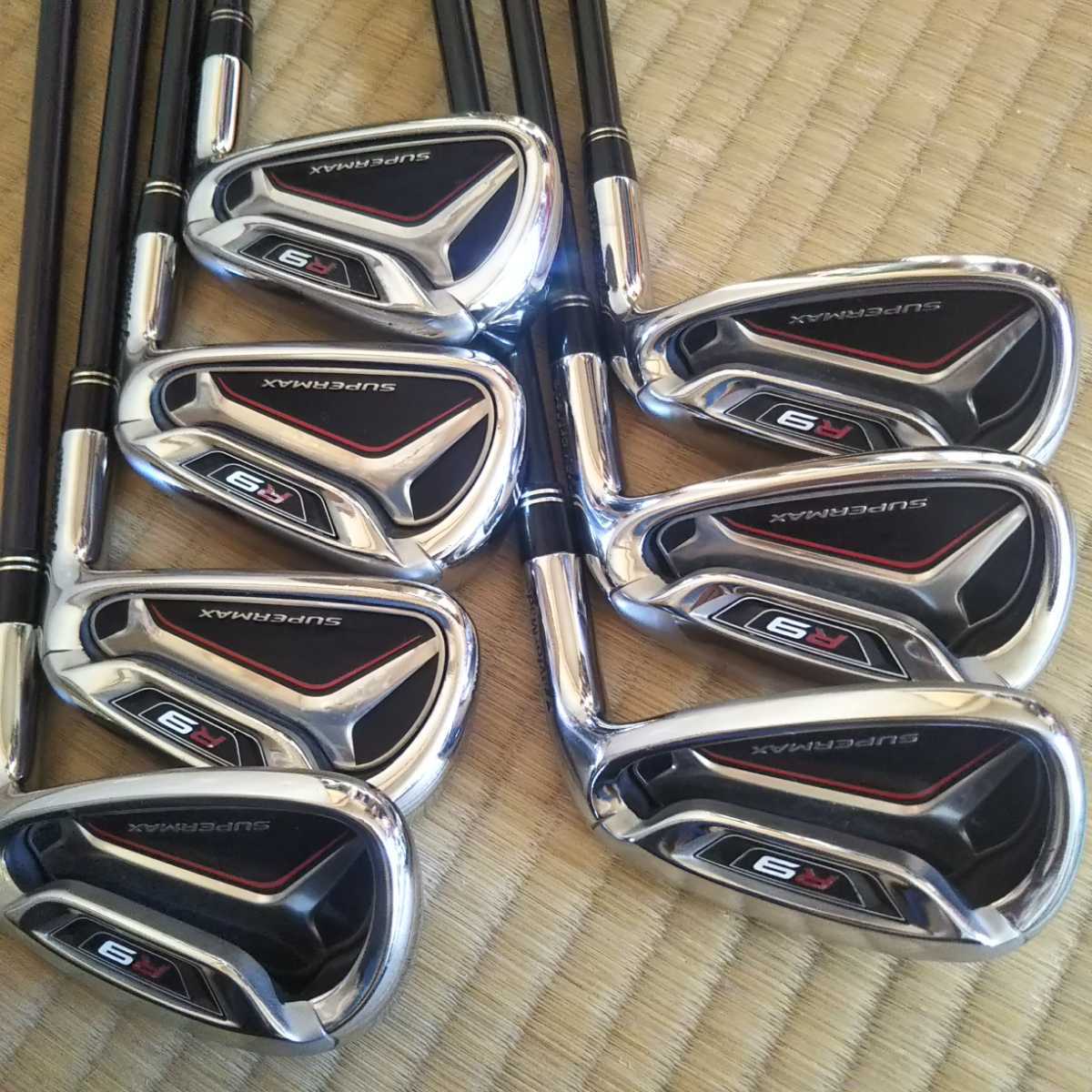 R9 テーラーメイド SUPERMAX アイアンセット SUPER MAX アイアン NSプロ 950GH 中古 TaylorMade Taylormade r9 - アイアンの通販 メンズゴルフ