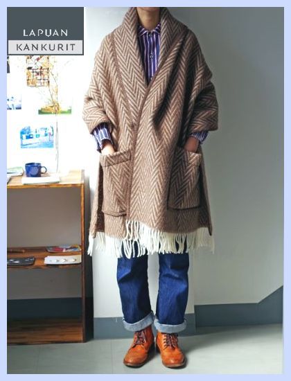 洋服1 新品 LAPUAN KANKURIT IIDA ラプアンカンクリ イイダ ポケット付き