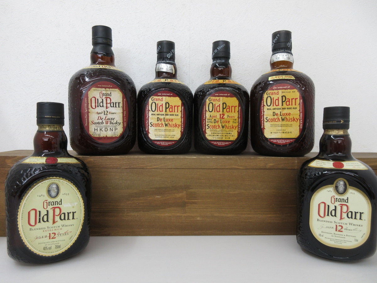 6本セット オールドパー Old Parr 750ml-1000ml 40% 43% スコッチ ウイスキー 未開栓 古酒 1円スタート/11-25-5 オールドパー 6本セット 750ml オールドパー12年未開栓 希少 長S