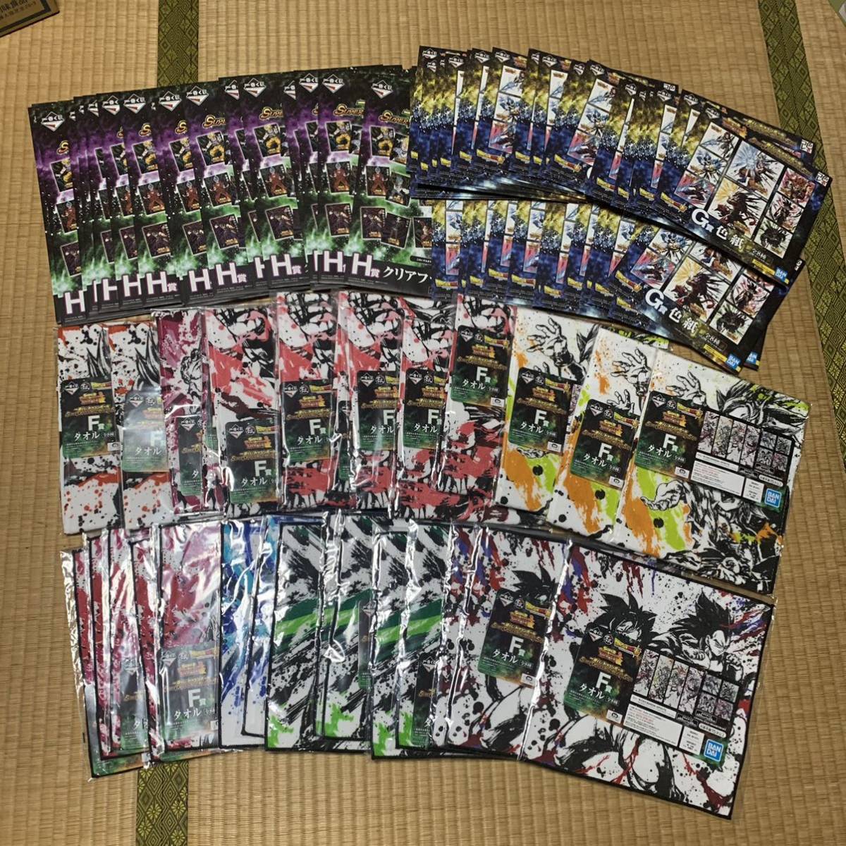 一番くじ　ドラゴンボール　タオル色紙他 ドラゴンボール DRAGON BALL 一番くじ クリアファイル タオル 色紙
