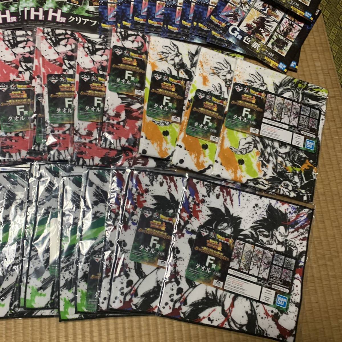ドラゴンボール DRAGON BALL 一番くじ クリアファイル タオル 色紙