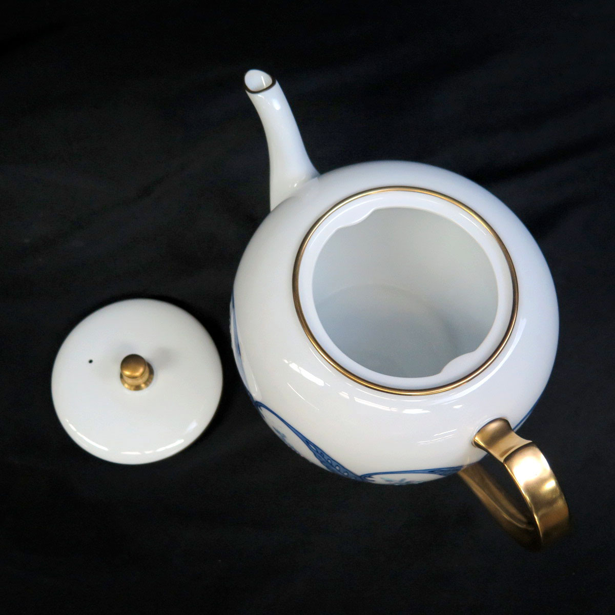 大倉陶園 呉須更紗 ティーポット y139-886913s【Y商品】
