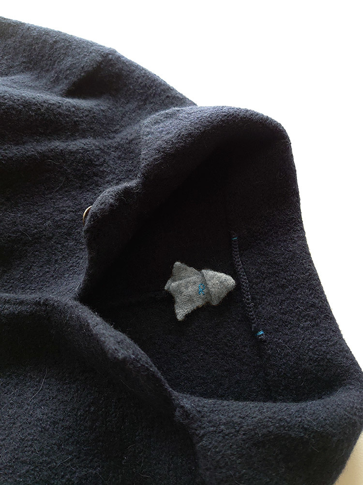 45R 45rpm アルパカ混 45rpm アルパカ ウール 縮絨ニット ジャケット  