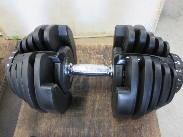 □RIORES 可変式 ダンベル 40kg 2個セット エクササイズ フィットネス 