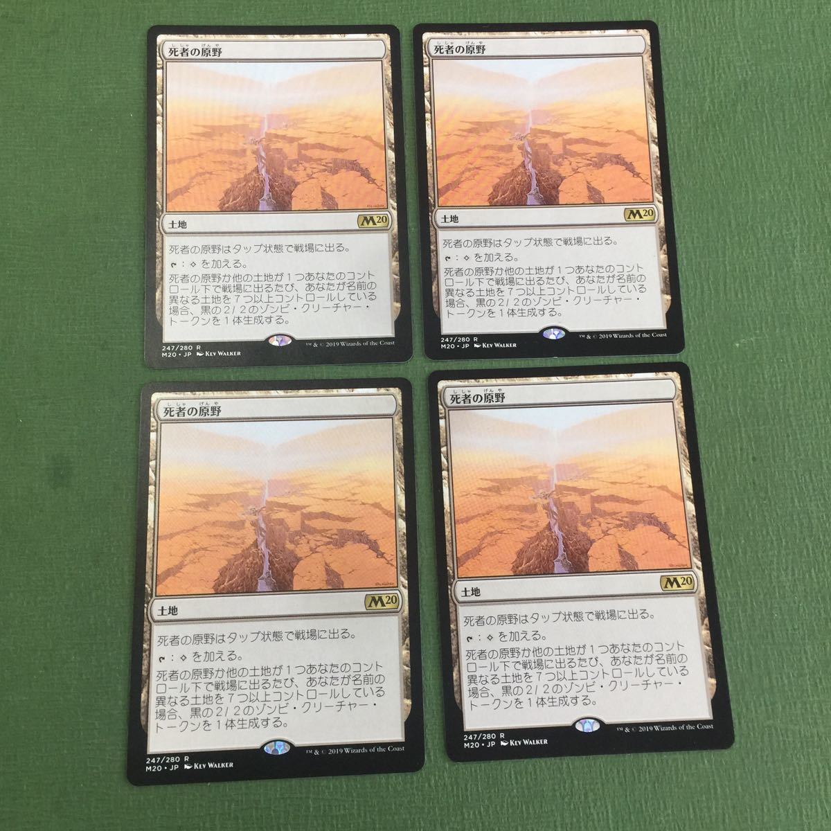 MTG マジックザギャザリング 死者の原野 日本語版 4枚セット まとめ