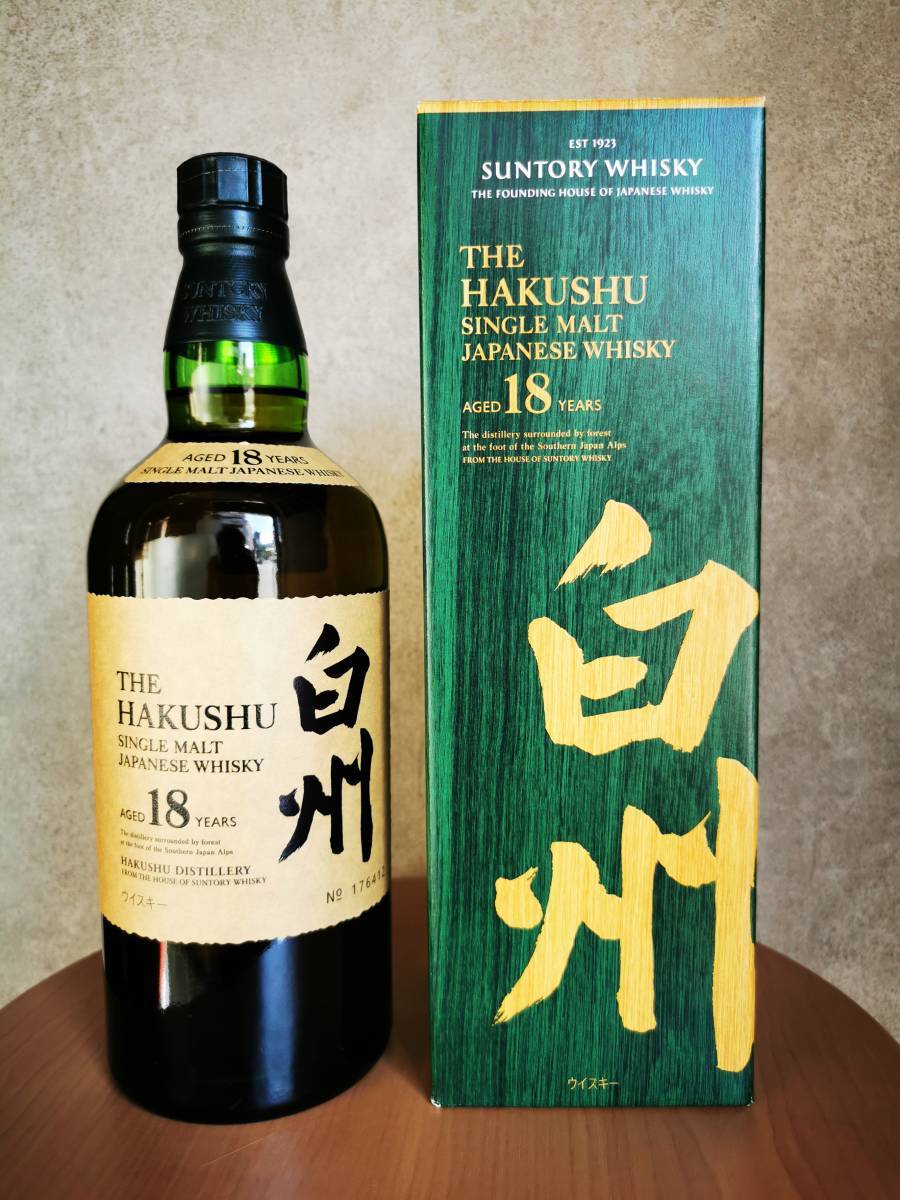 定番人気，人気SALE サントリー 白州 18年 シングルモルト 700ml 箱付(日本)｜売買されたオークション情報、yahooの商品情報をアーカイブ公開 - オークファン 日本