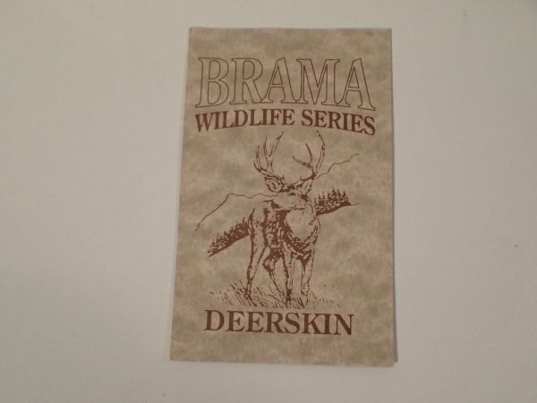 二つ折り 財布 】BRAMA ブラマ DEER SKIN カナダ製 鹿革 WILDLIFE