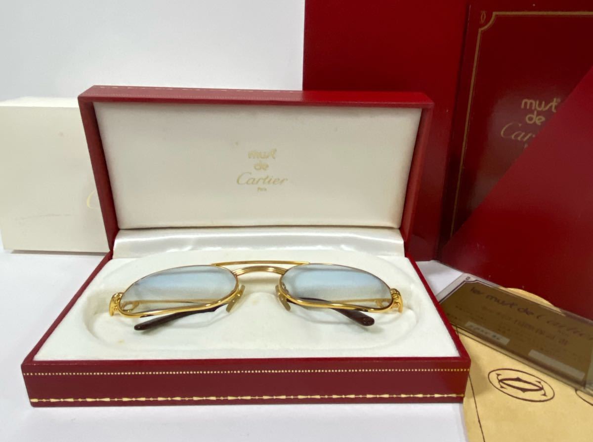 1円～ 【カルティエ】【Cartier】国際保証付き 箱 ケース メガネ