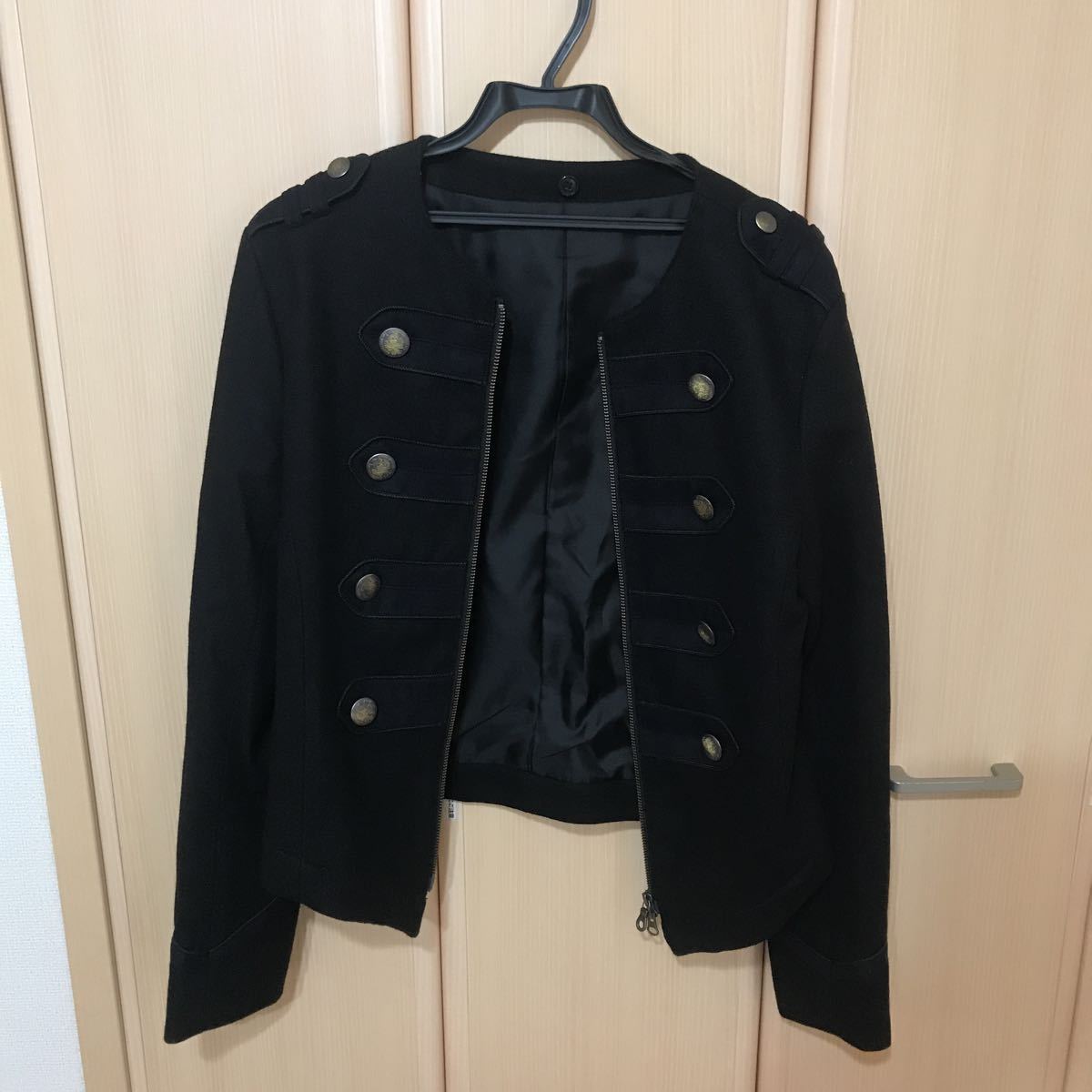 ppfmナポレオンジャケットブラックM おしゃれPPFMナポレオンコート 