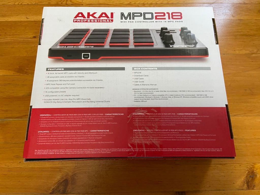 人気商品は Akai Professional Mpd218 Usb Midiパッドコントローラー 新品送料込 Lacistitis Es