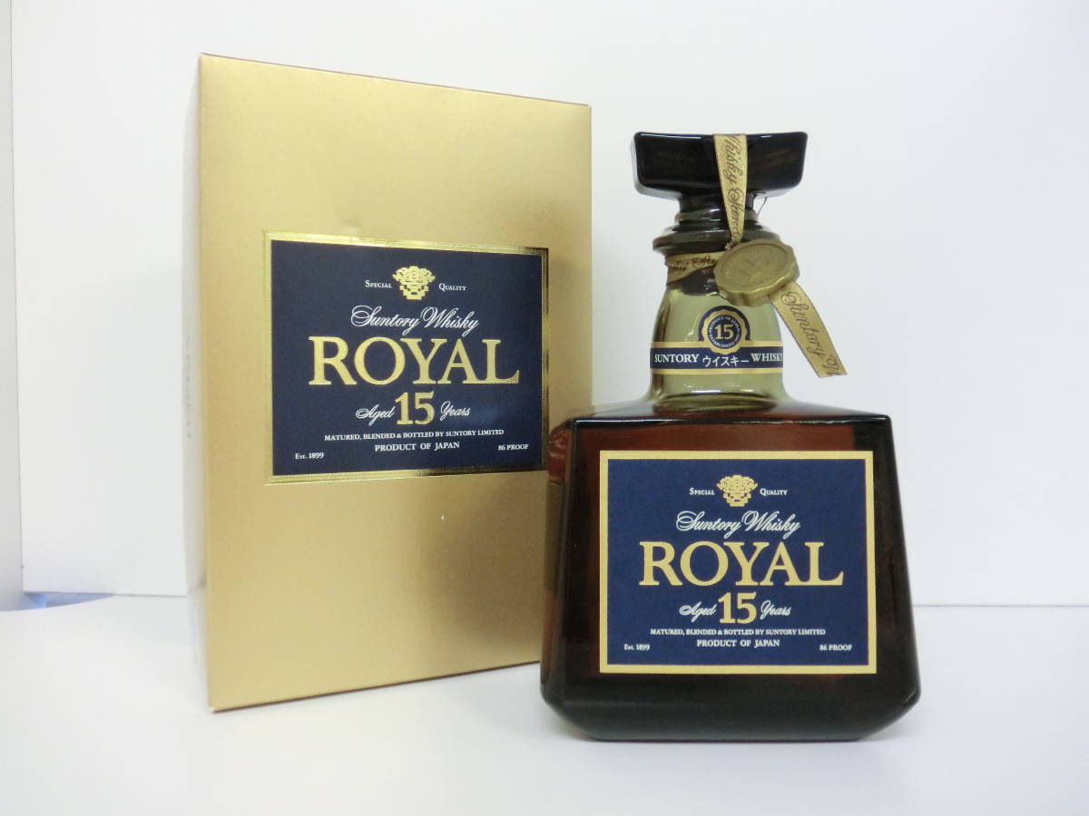 H0211-102 1047 ローヤル ROYAL サントリー SUNTORY 15年 ブルーラベル