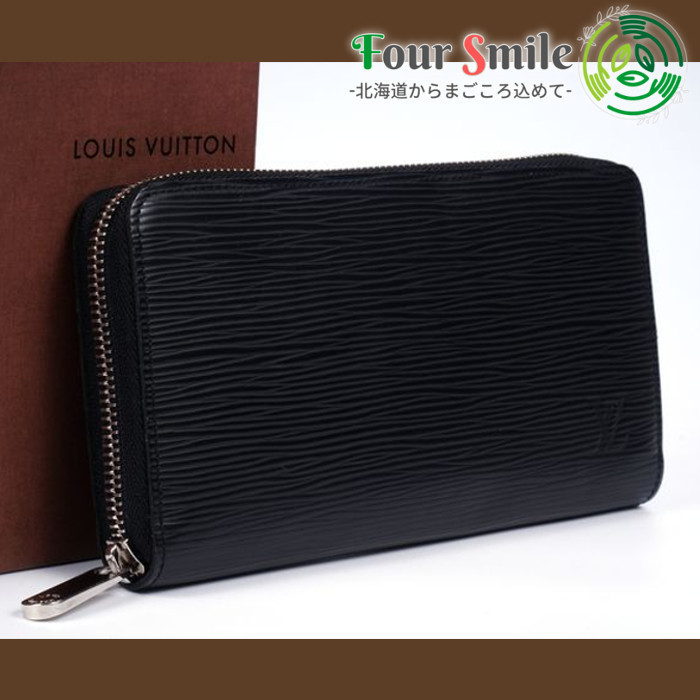 使用わずか 極 ルイヴィトン Louis Vuitton エピ ジッピーウォレット 長財布 黒 ノワール レザー メンズ 定価約11万 2409 エピライン 売買されたオークション情報 Yahooの商品情報をアーカイブ公開 オークファン Aucfan Com