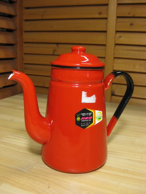 正規品，人気 Y 139 品 月兎印 つきうさぎじるし ホーロー コーヒーポット 13cm 1.6L レッド 箱なし(ポット)｜売買されたオークション情報、yahooの商品情報をアーカイブ公開 - オークファン 茶器