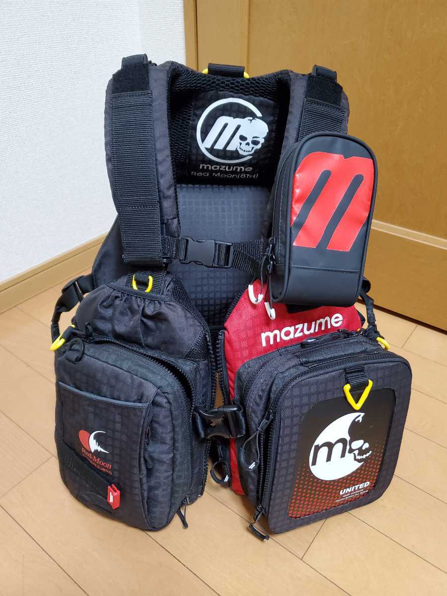 マズメ レッドムーンライフジャケット8th 中古 ポーチ、ルアーケース 