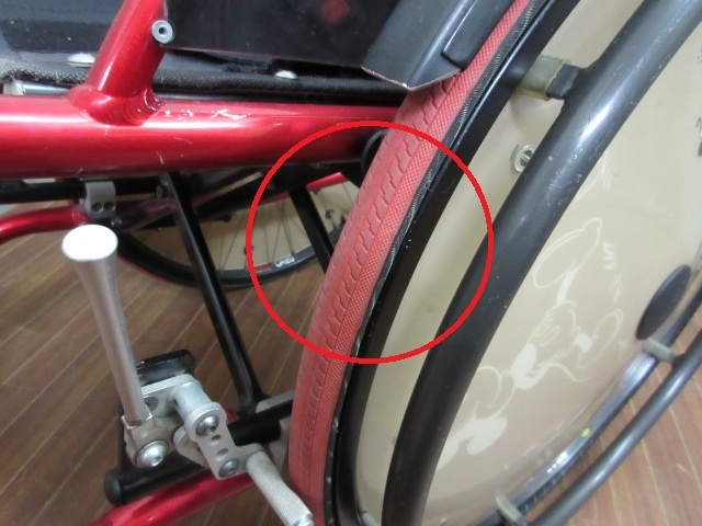 ss1911 Nick 自走式車椅子 NOVA2 赤 ニック 車いす 折りたたみ レッド ホイールカバー付 車イス 自走型 ジャンク品(自走用 ...