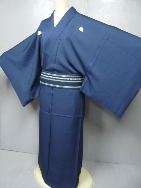 着物 ひめやの男性用着物 正絹初着 正絹 ～伝統匠藍～ 特選本藍染木綿