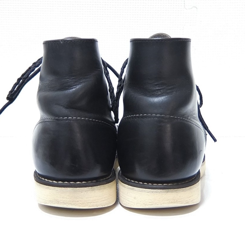 レッドウィング 0 羽タグ RED WING 希少 US6 刺繍羽タグ ブラック 5D REDWING - 茶芯 美品 刺繍羽根タグ 9D