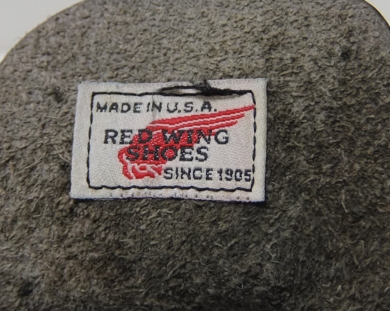 レッドウィング 0 羽タグ RED WING 希少 US6 刺繍羽タグ ブラック 5D REDWING - 茶芯 美品 刺繍羽根タグ 9D