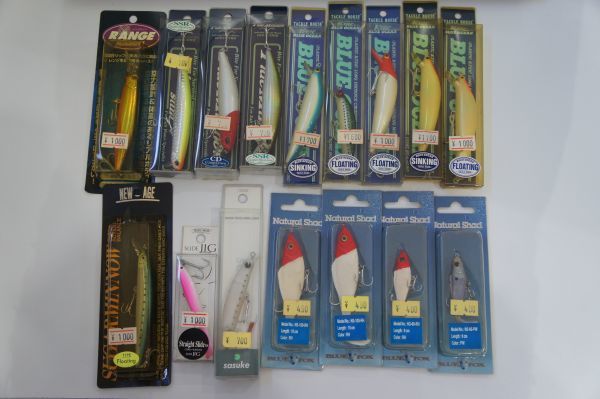 【人気SALE，送料無料】 Bassday シュガーミノー H-16 レンジミノー R-09 クロキン/タックルハウス BLUE OCEAN SINKING BS9012など ルアー 16点セット m354260(ミノー)｜売買されたオークション情報、yahooの商品情報をアーカイブ公 海水