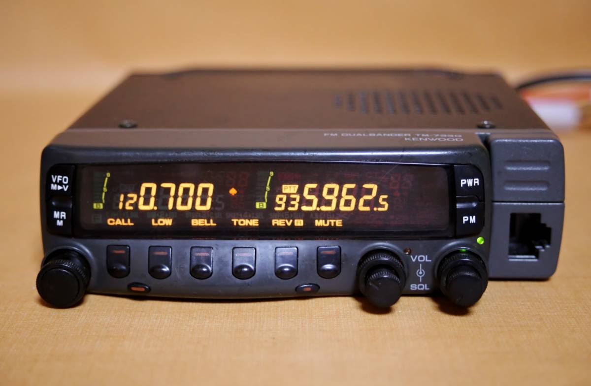 早い者勝ち！KENWOOD TM-733GSハイパワー受信拡張 ケンウッド TM-733G 144/430MHz デュアルバンダー 受信改造済118