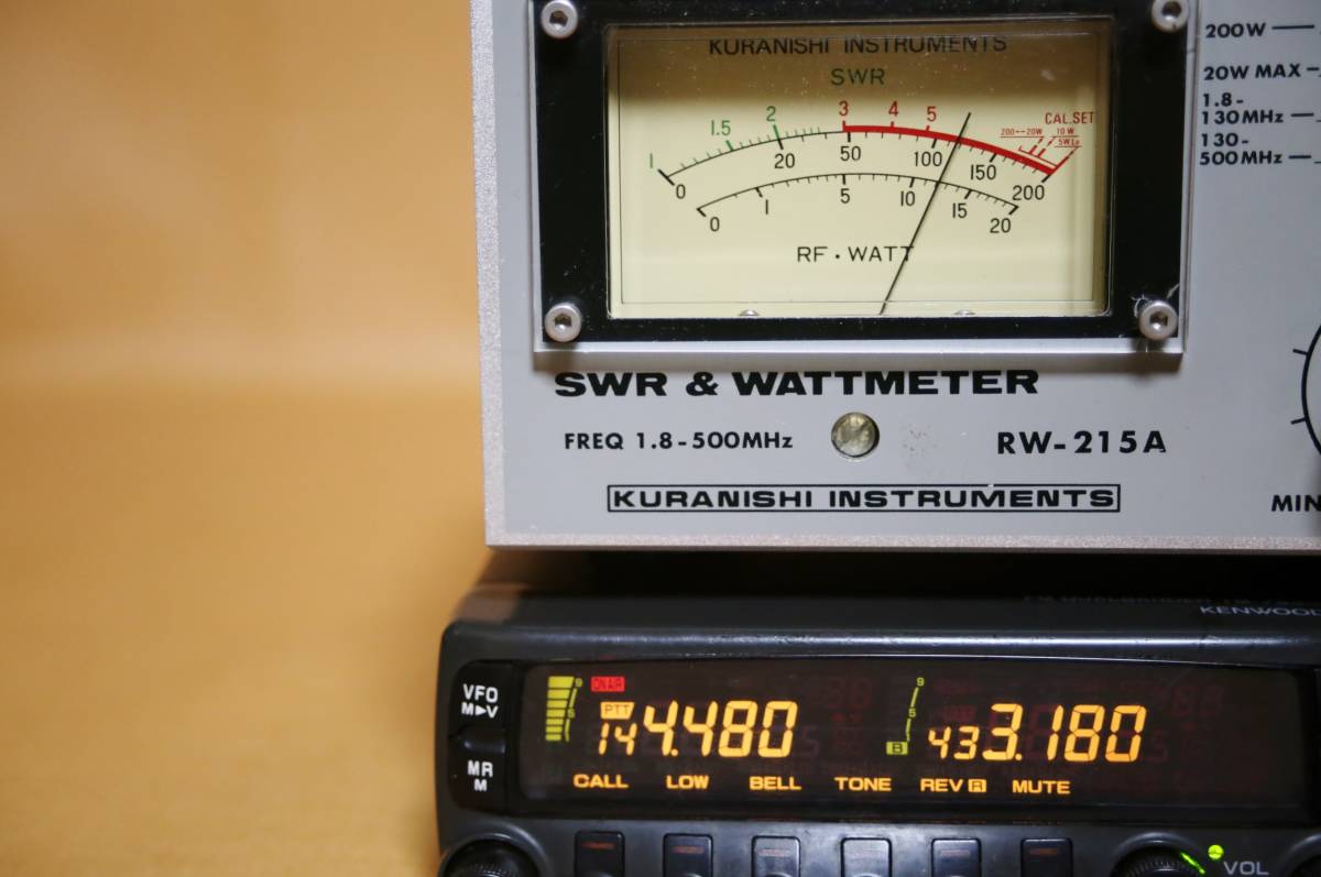 早い者勝ち！KENWOOD TM-733GSハイパワー受信拡張 ケンウッド TM-733G 144/430MHz デュアルバンダー 受信改造済118