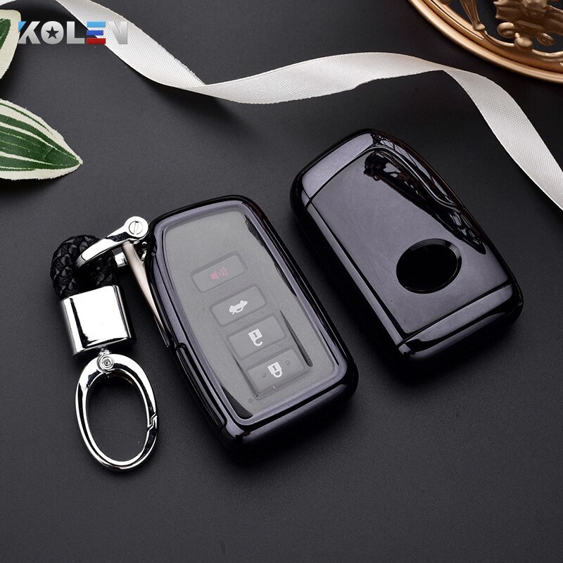 KUNIO Custodia In Pelle Per Chiave Lexus 3 Tasti (2012-2019) – Protezione 360° – Nero - 3