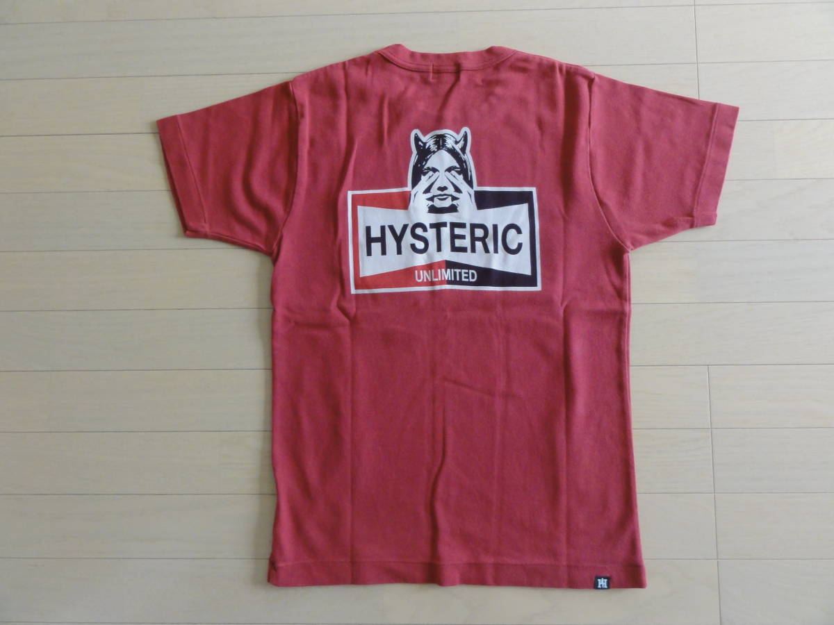 美品 HYSTERIC GLAMOUR SEE NO DEVIL柄 半袖Tシャツ Mサイズ 02201CT17 