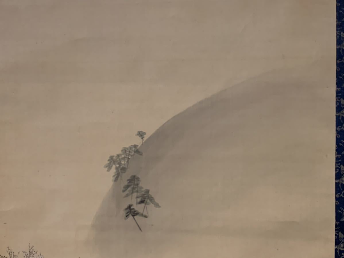 菊池容斎 武保 彩色 美人画 人物図 絹本 肉筆 掛軸 江戸後期絵師