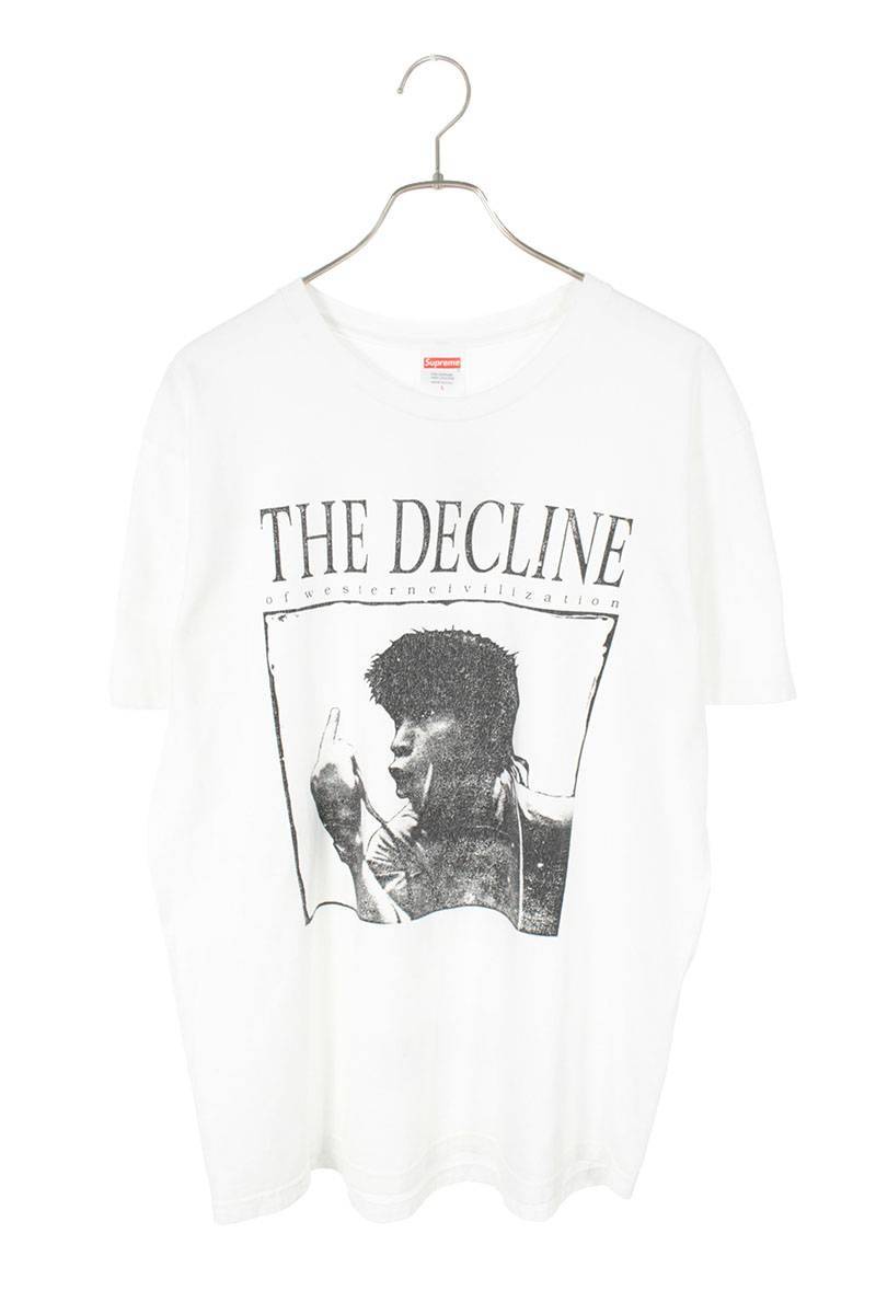 得価，送料無料 今だけ価格 シュプリーム SUPREME Decline of Western Civilization Tee デクラインプリントTシャツ ホワイト 5121_2 55(Lサイズ)｜売買されたオークション情報、yahooの商品情報をアーカイブ公開 - オークフ 男性用