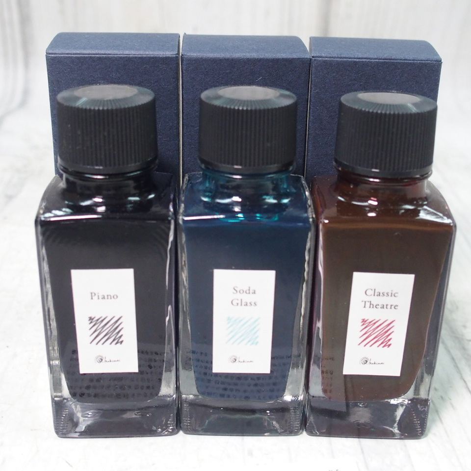 21 未使用 3点セット Kakimori カキモリ 万年筆用インク 33ml Piano