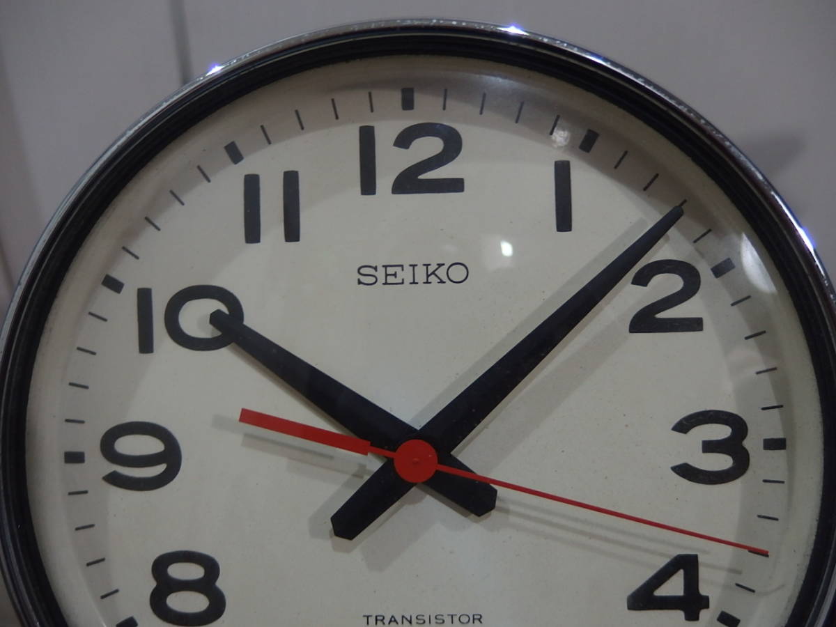 美品ビンテージ SEIKO セイコー 船舶 バス時計 トランジスター掛け時計！