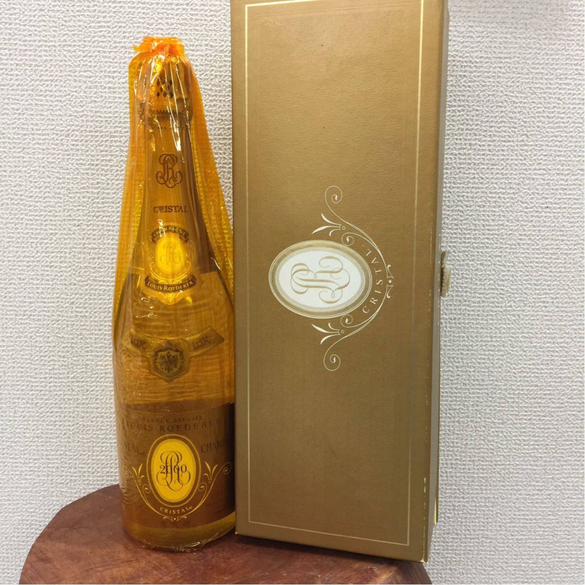 古酒 果実酒 シャンパン LOUIS ROEDERER CRISTAL 2000 箱付き 飲料